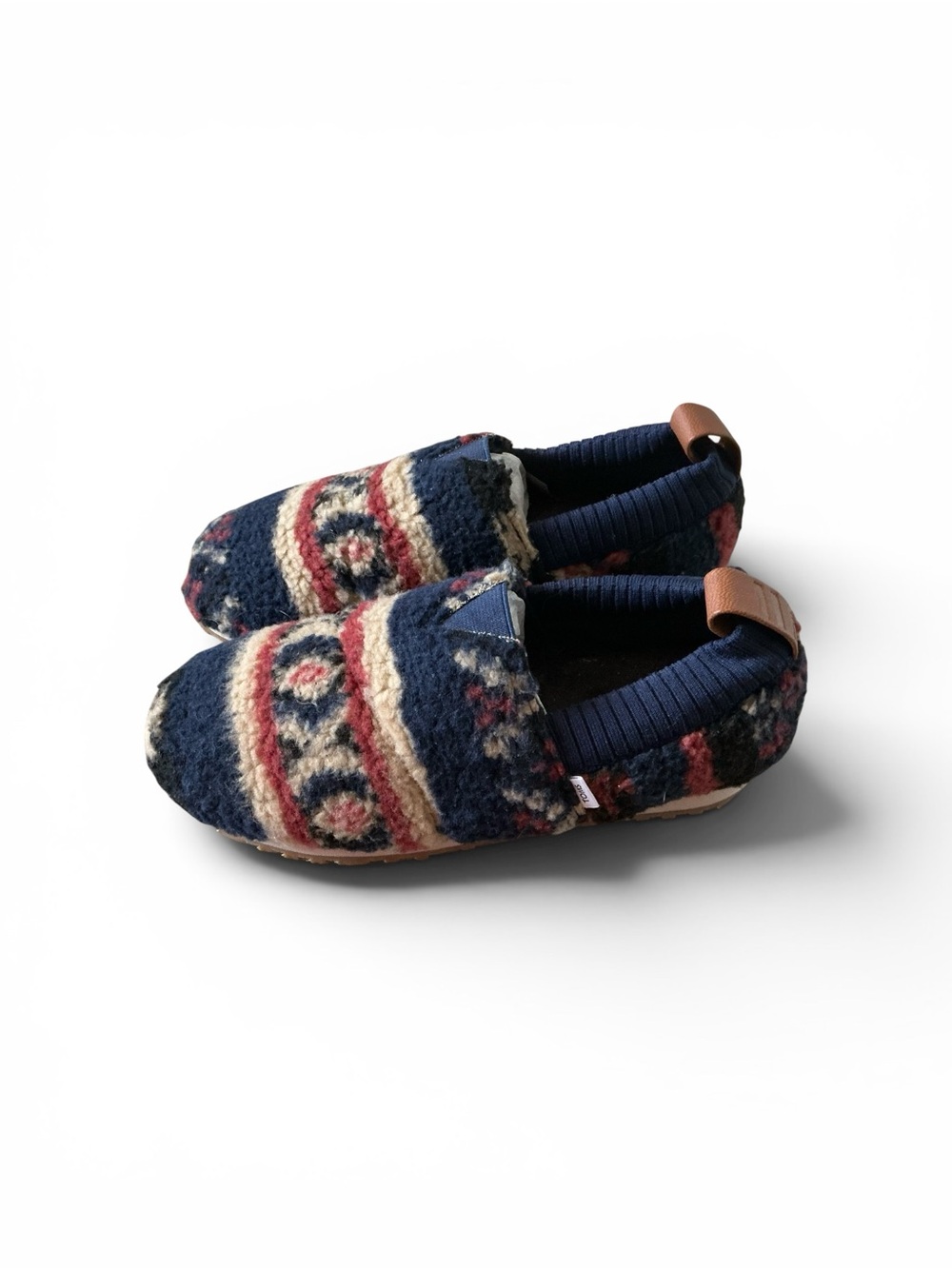 Toms alpargata resident trainer sneakers Aztec tribal sweater knit slip on 6